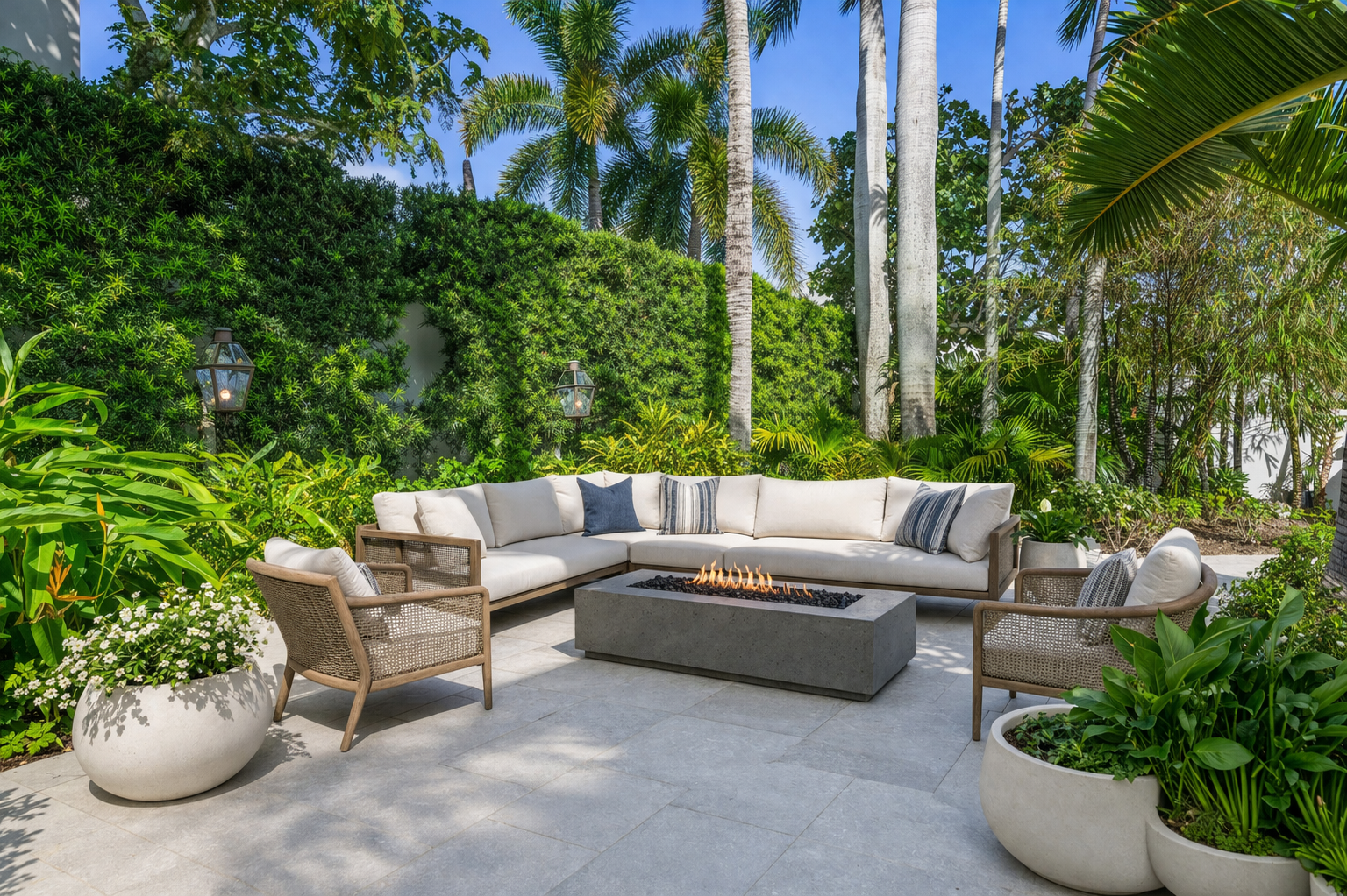 Breakfast nook with ocean views in an Orchid Island home